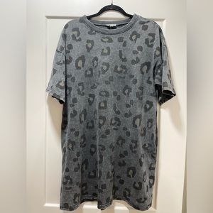 Cheetah print t shirt dress (women)